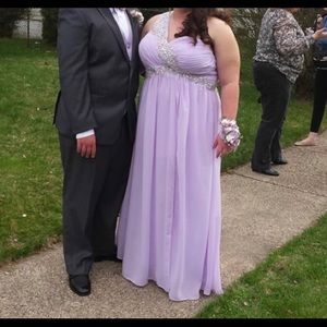 Lavender prom dress !